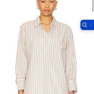 Striped Button-Up Shirt